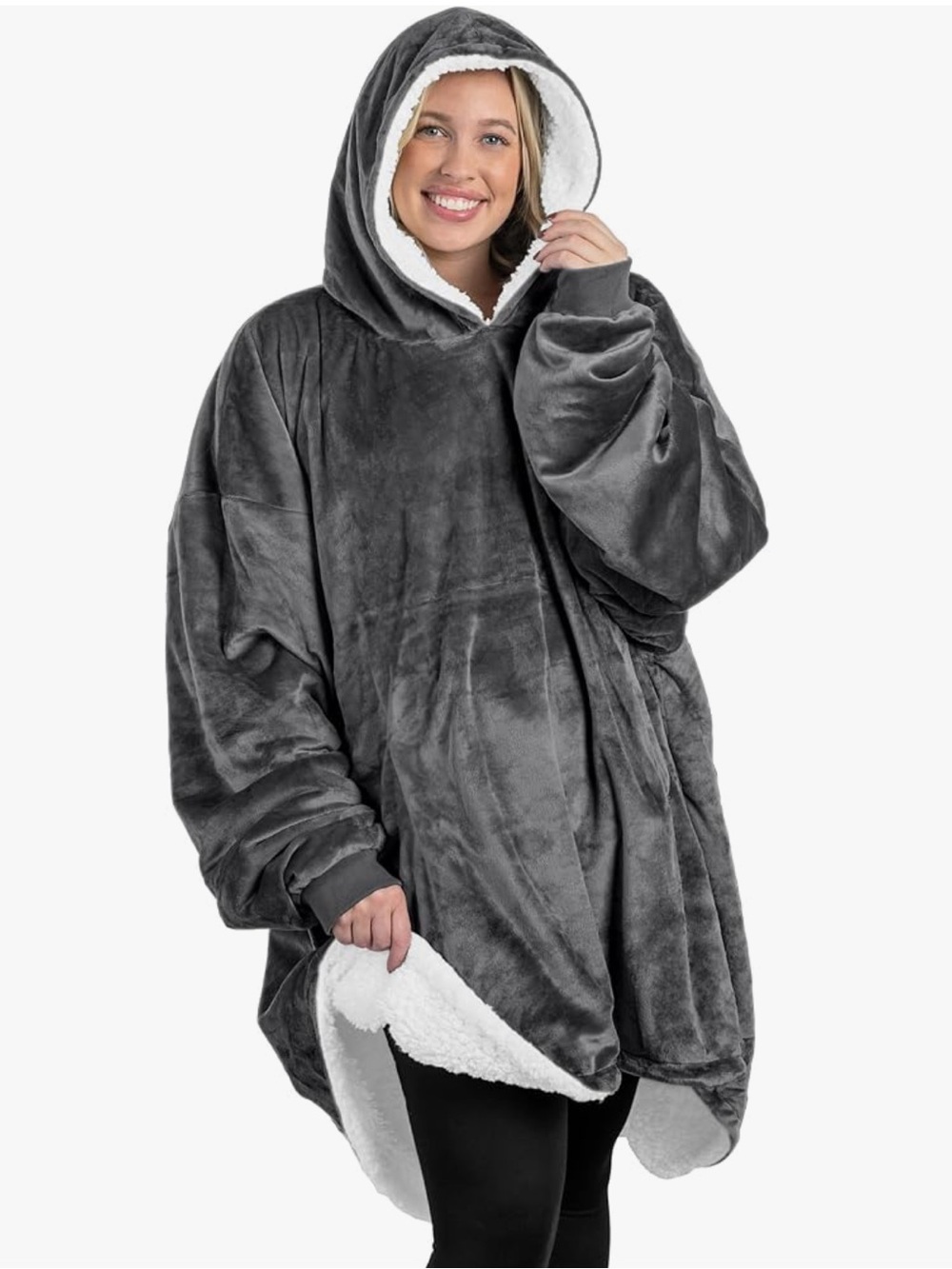 The Comfy Wearable Blanket Hoodie - Soft Plush Sherpa